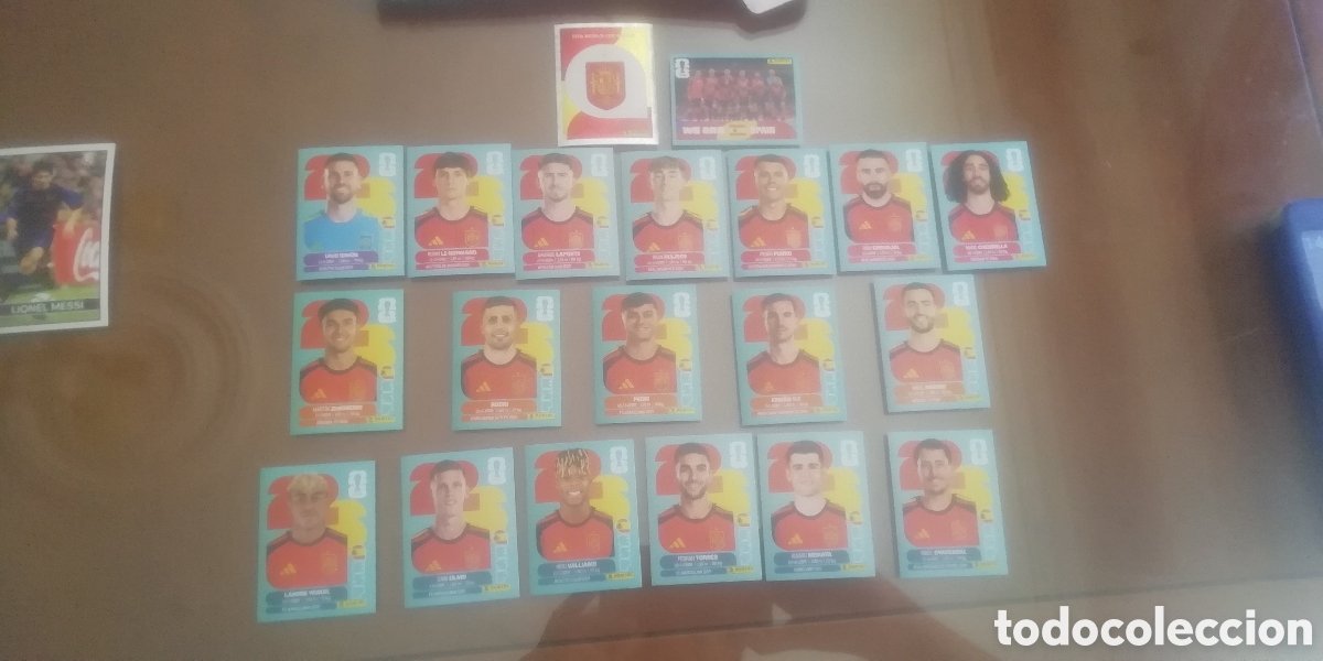 Cromos de f&uacute;tbol: Cromos selecci&oacute;n espa&ntilde;ola mundial 2026. Panini completo.