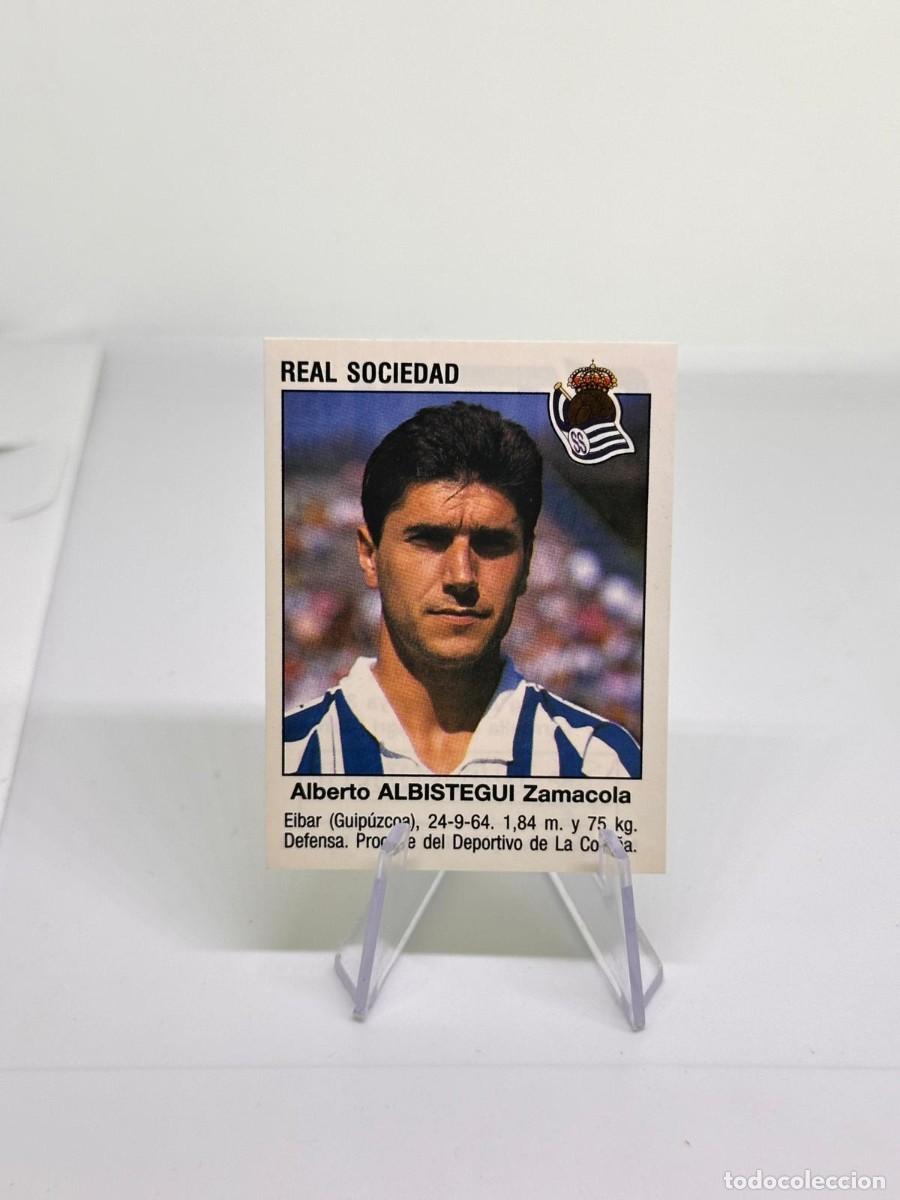Cromos de f&uacute;tbol: Albistegui 400 Fichaje Real Sociedad Panini Futbol 93 94 1993 1994 sin pegar
