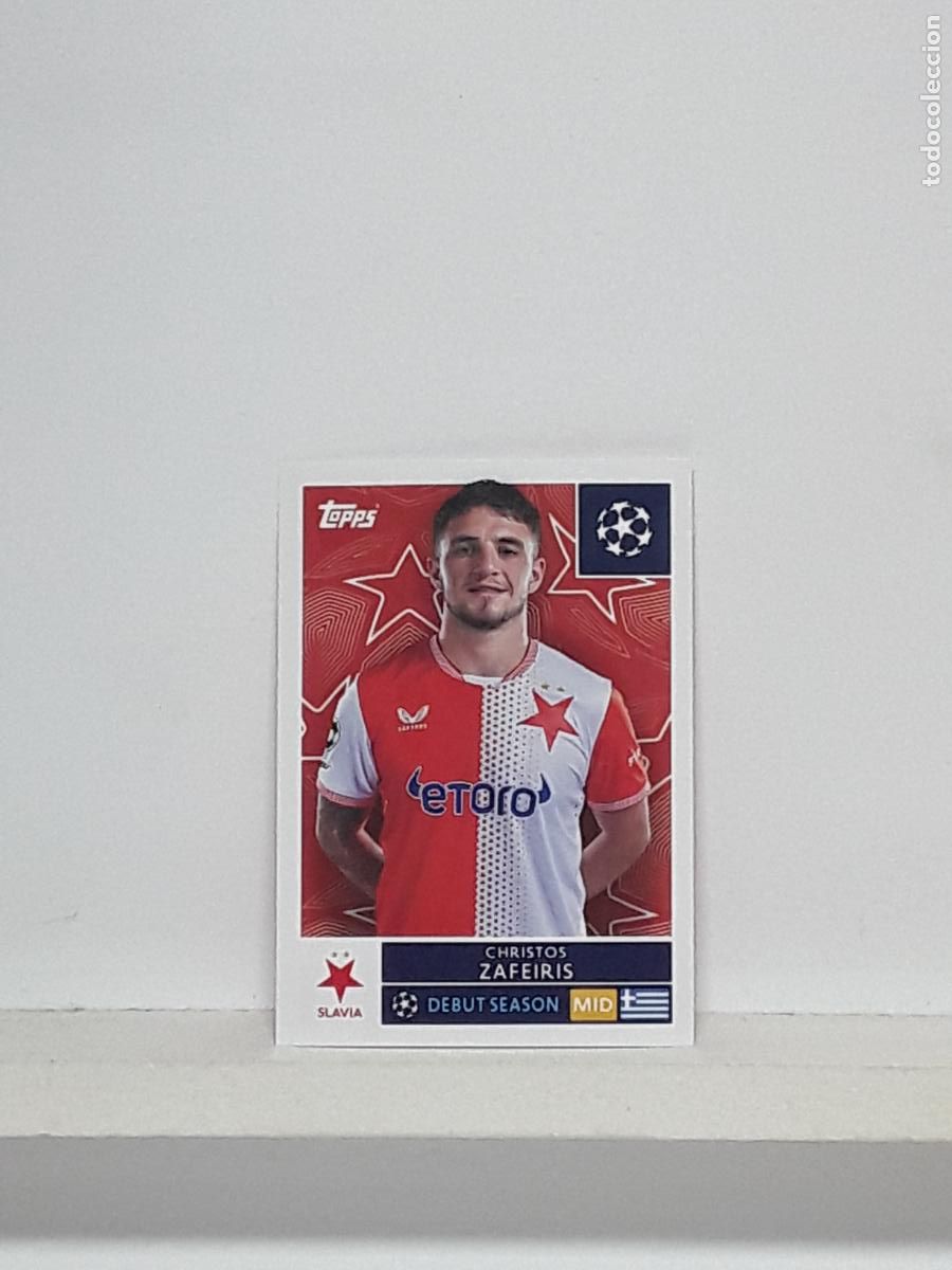 Cromos de f&uacute;tbol: CHAMPIONS STICKER 2025 2026 25 26 ALBUM TOPPS LEAGUE N 406 SLAVIA PRAGA CHRISTOS ZAFEIRIS
