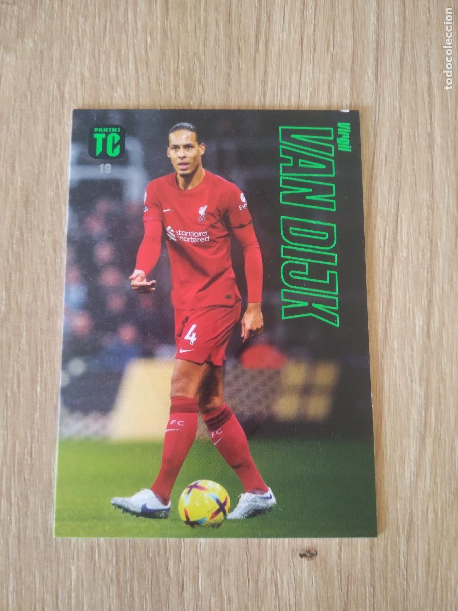 Cromos de f&uacute;tbol: 19 VAN DIJK LIVERPOOL CROMO TARJETA FUTBOL PANINI TOP CLASS 2023