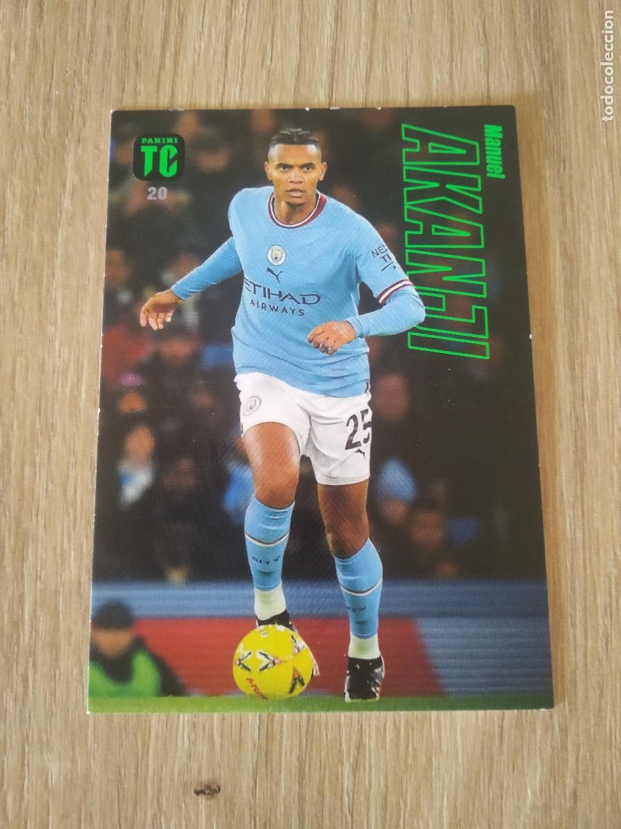 Cromos de f&uacute;tbol: 20 AKANJI MANCHESTER CITY CROMO TARJETA FUTBOL PANINI TOP CLASS 2023