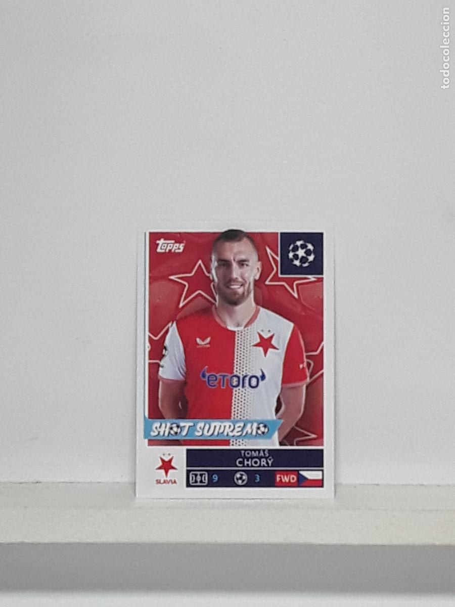 Cromos de f&uacute;tbol: CHAMPIONS STICKER 2025 2026 25 26 ALBUM TOPPS LEAGUE N 408 SLAVIA PRAGA TOMAS CHORY