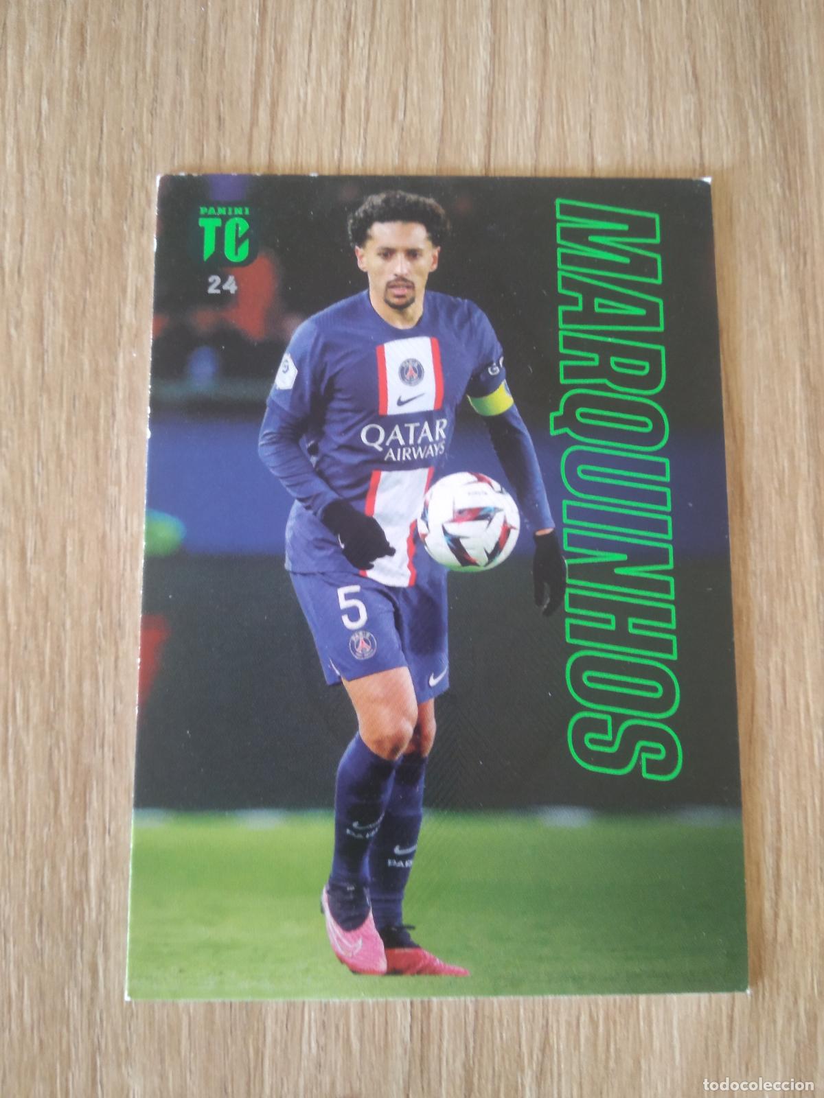 Cromos de f&uacute;tbol: 24 MARQUINHOS PARIS SAINT GERMAIN PSG CROMO TARJETA FUTBOL PANINI TOP CLASS 2023