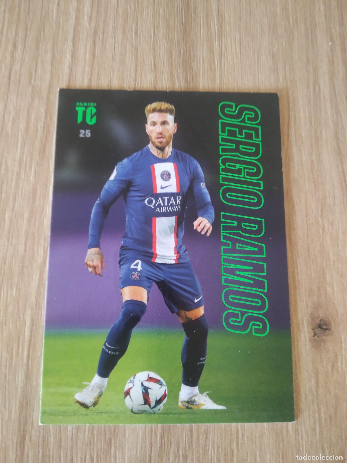 Cromos de f&uacute;tbol: 25 SERGIO RAMOS PARIS SAINT GERMAIN PSG CROMO TARJETA FUTBOL PANINI TOP CLASS 2023