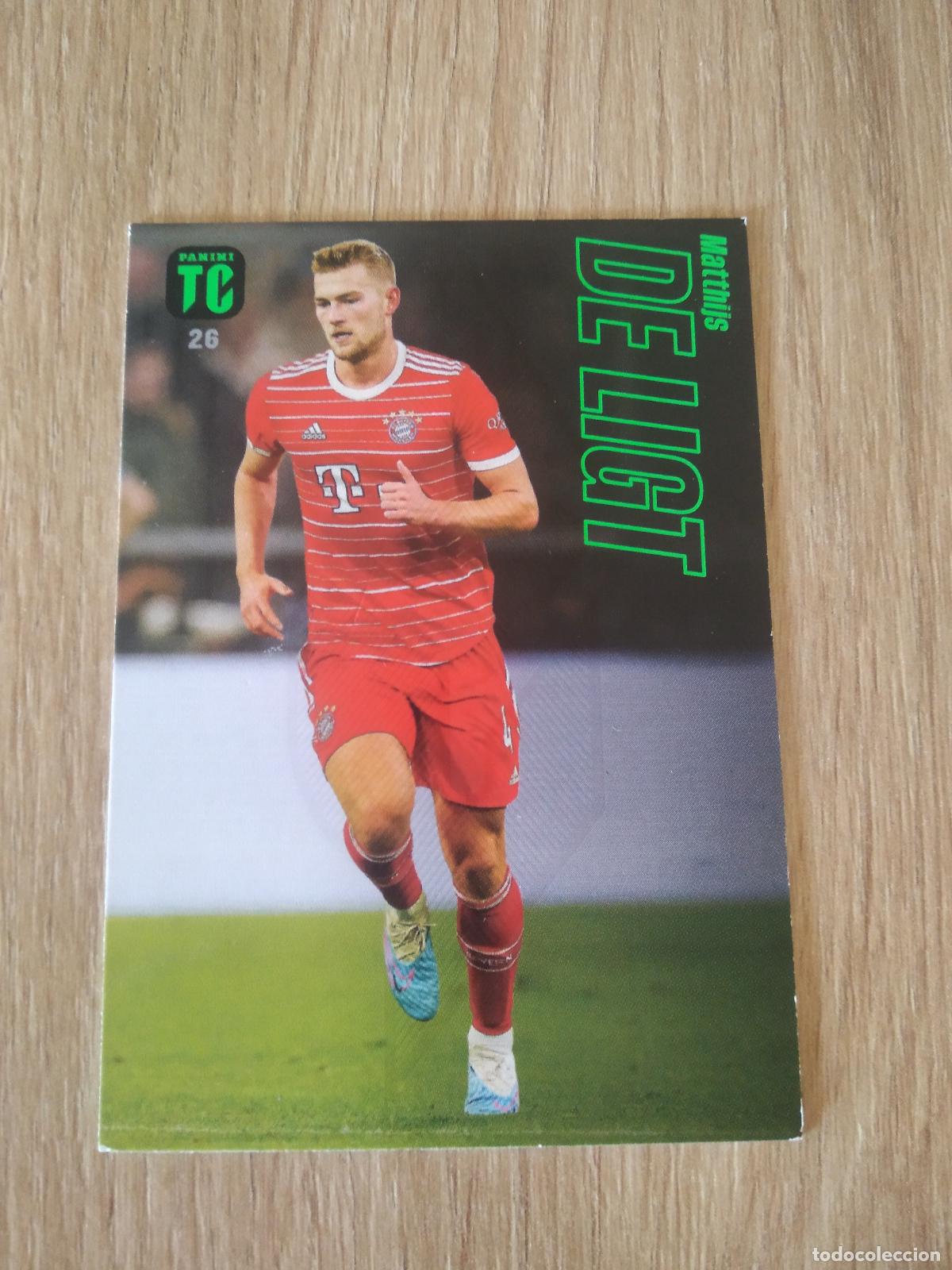 Cromos de f&uacute;tbol: 26 DE LIGT BAYERN MUNICH CROMO TARJETA FUTBOL PANINI TOP CLASS 2023
