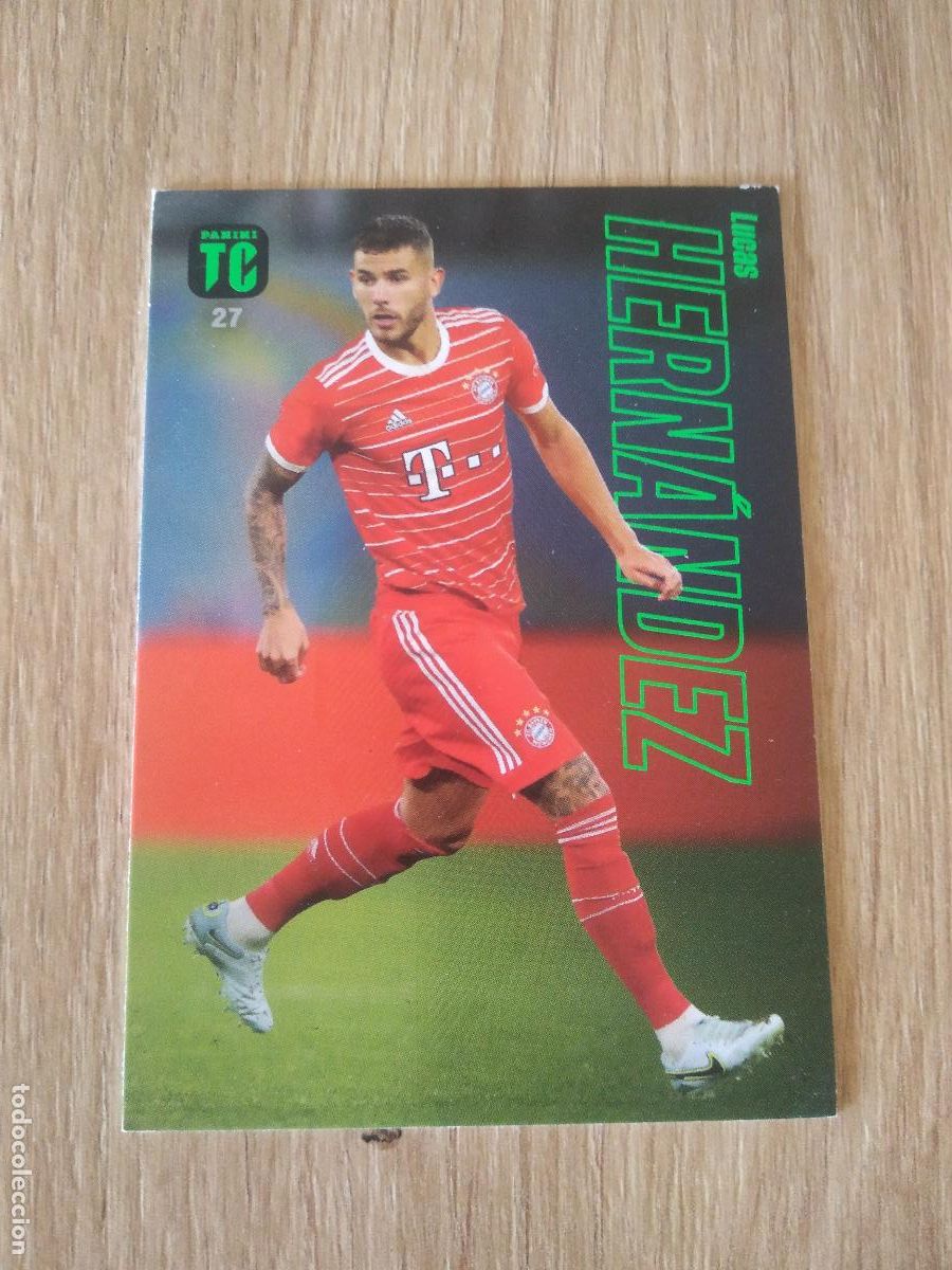 Cromos de f&uacute;tbol: 27 LUCAS HERNANDEZ BAYERN MUNICH CROMO TARJETA FUTBOL PANINI TOP CLASS 2023