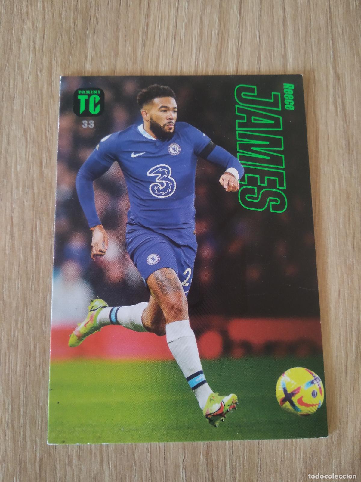 Fu&szlig;ball-Sticker: 33 REECE JAMES CHELSEA CROMO TARJETA FUTBOL PANINI TOP CLASS 2023