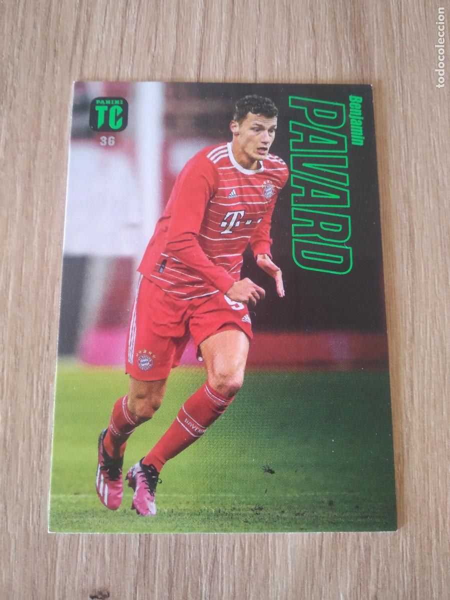 Football Stickers: 36 BENJAMIN PAVARD BAYERN MUNICH CROMO TARJETA FUTBOL PANINI TOP CLASS 2023