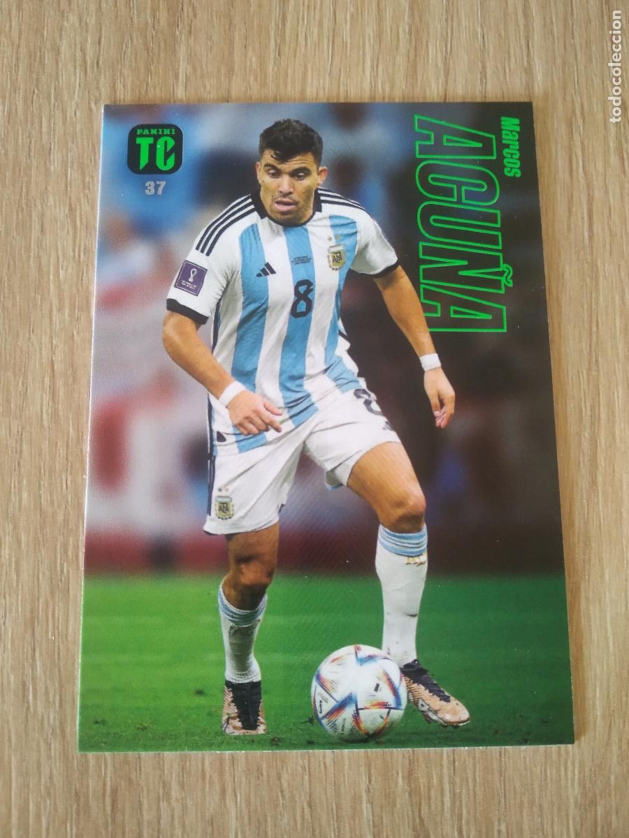 Football Stickers: 37 ACU&Ntilde;A ARGENTINA CROMO TARJETA FUTBOL PANINI TOP CLASS 2023