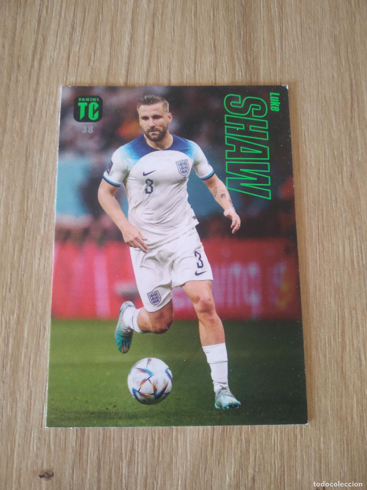 Fu&szlig;ball-Sticker: 38 LUKE SHAW INGLATERRA CROMO TARJETA FUTBOL PANINI TOP CLASS 2023