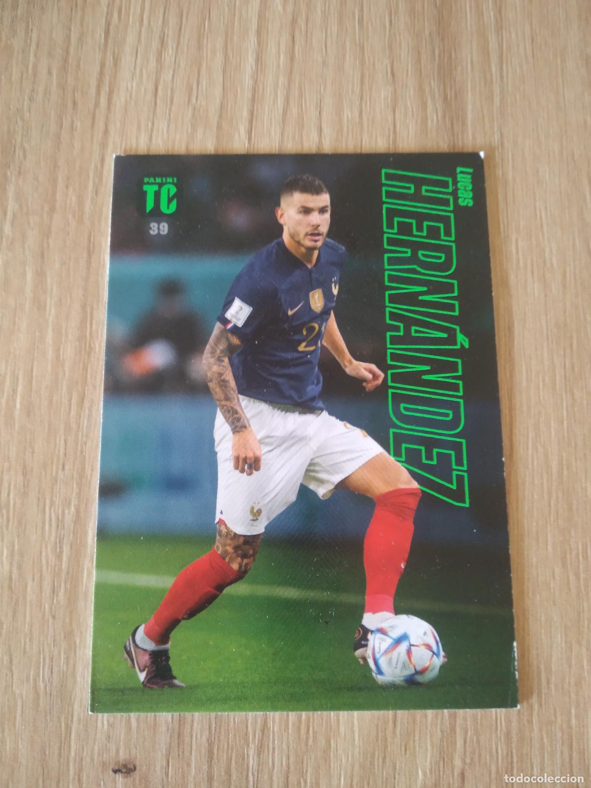 Football Stickers: 39 LUCAS HERNANDEZ FRANCIA CROMO TARJETA FUTBOL PANINI TOP CLASS 2023