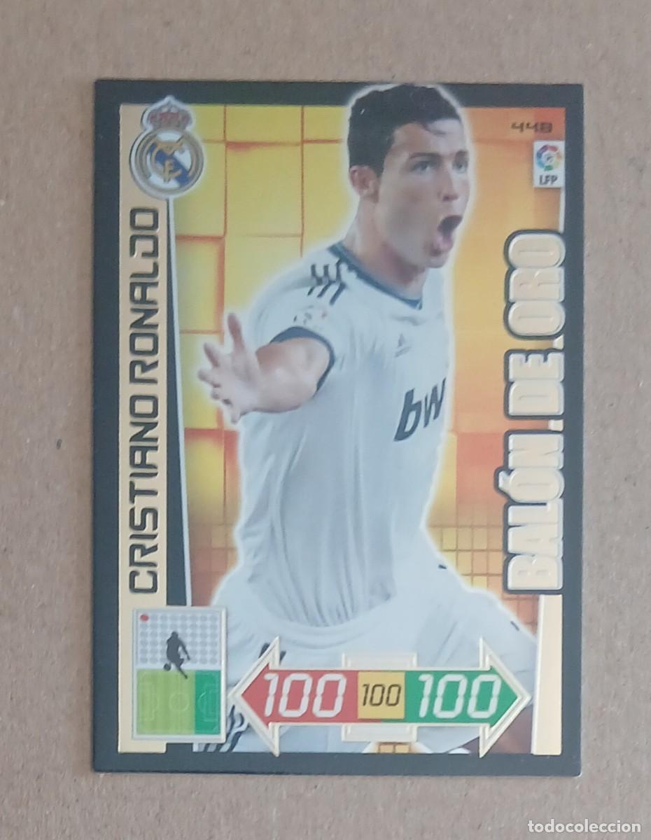 Cromos de f&uacute;tbol: CROMO 448 CRISTIANO RONALDO REAL MADRID BAL&Oacute;N DE ORO ADRENALYN XL 2012-2013 DE PANINI. Buen estado.