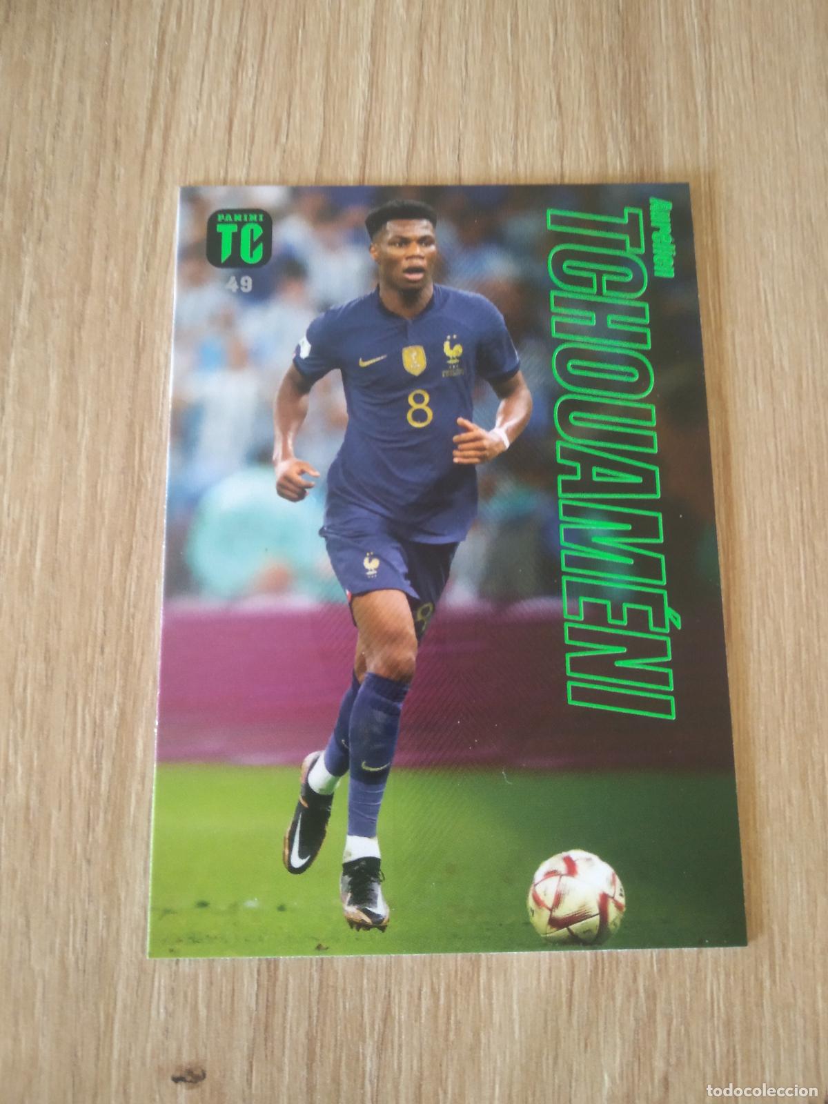 Cromos de f&uacute;tbol: 49 TCHOUAMENI FRANCIA CROMO TARJETA FUTBOL PANINI TOP CLASS 2023