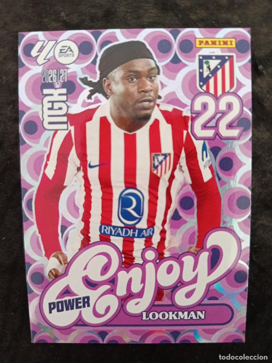Cromos de f&uacute;tbol: MGK 2026/27 MEGACRACKS PANINI. #385P LOOKMAN &rdquo;ENJOY POWER&rdquo;. AT.MADRID