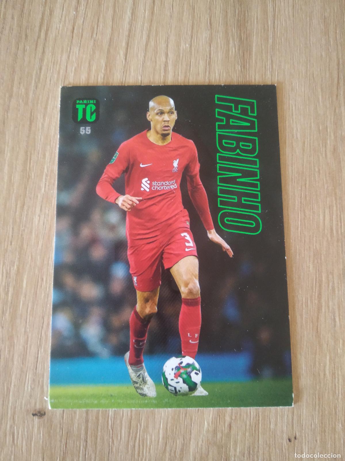 Cromos de f&uacute;tbol: 55 FABINHO LIVERPOOL CROMO TARJETA FUTBOL PANINI TOP CLASS 2023
