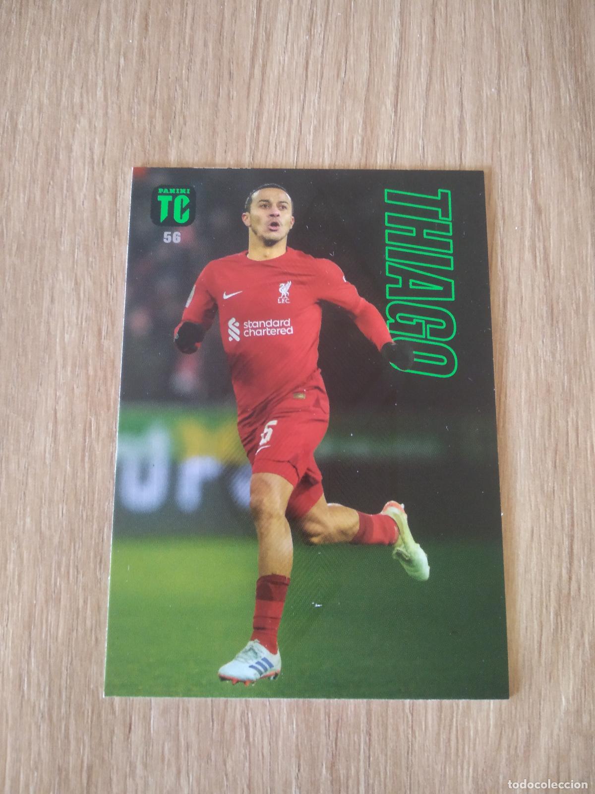 Cromos de f&uacute;tbol: 56 THIAGO ALCANTARA LIVERPOOL CROMO TARJETA FUTBOL PANINI TOP CLASS 2023