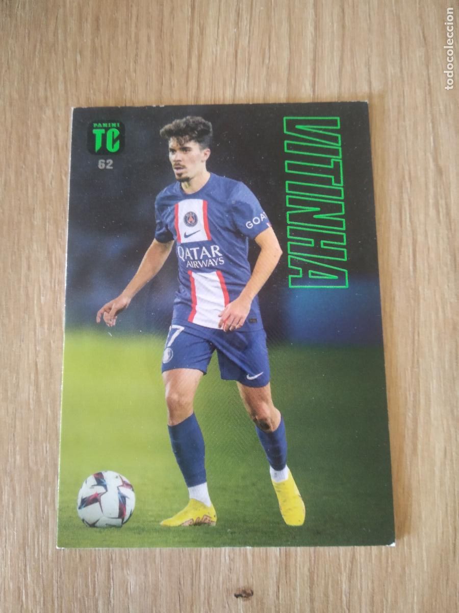 Cromos de f&uacute;tbol: 62 VITINHA PARIS SAINT GERMAIN PSG CROMO TARJETA FUTBOL PANINI TOP CLASS 2023