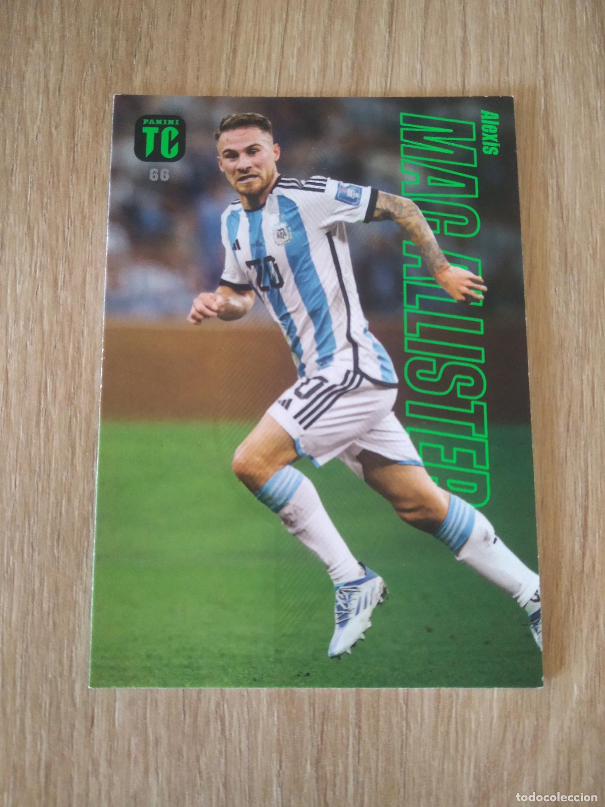 Cromos de f&uacute;tbol: 66 MAC ALLISTER ARGENTINA CROMO TARJETA FUTBOL PANINI TOP CLASS 2023
