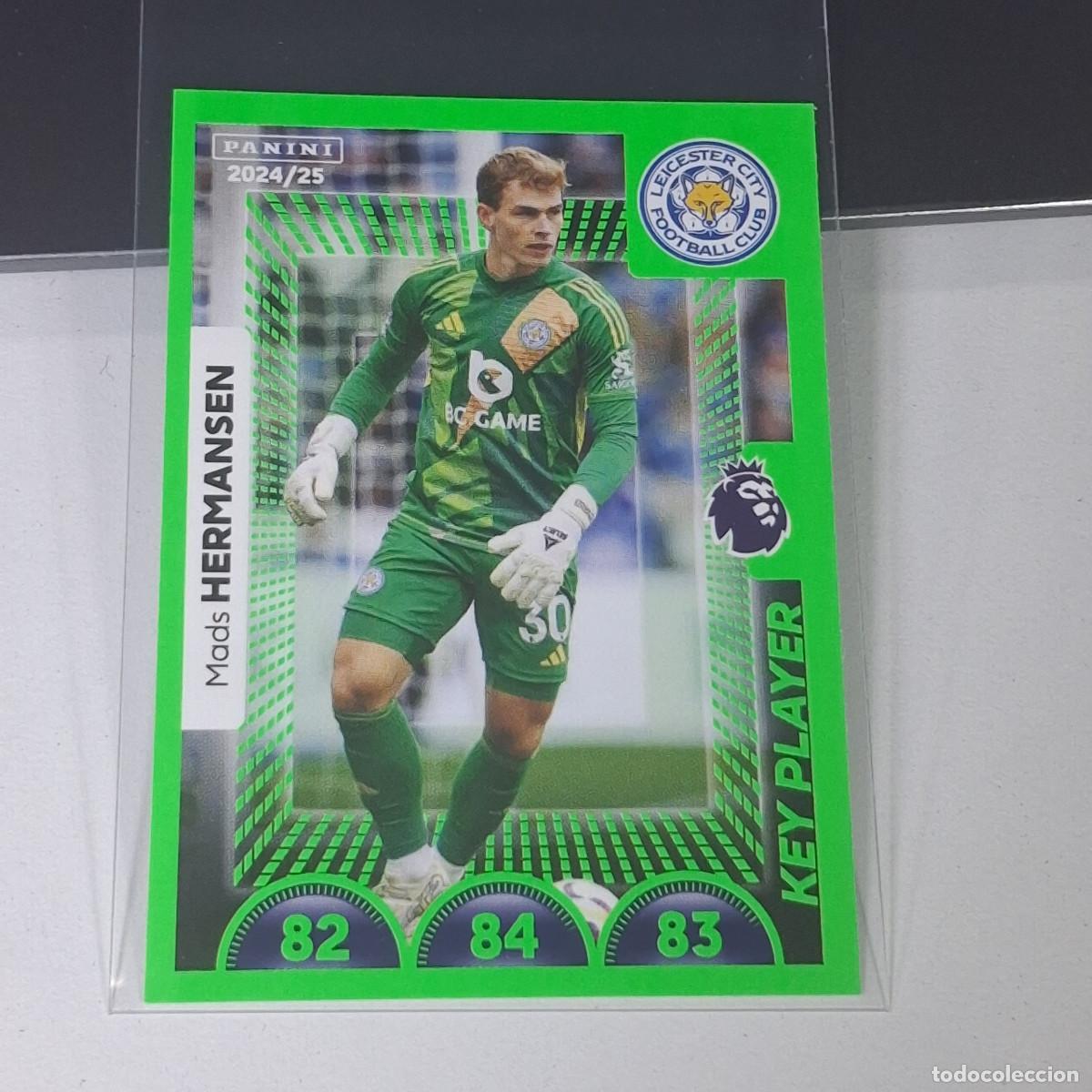 Cromos de f&uacute;tbol: B57 372 MADS HERMANSEN KEY PLAYER LEICESTER CITY STICKER PANINI PREMIER LEAGUE 24 25 2024 2025