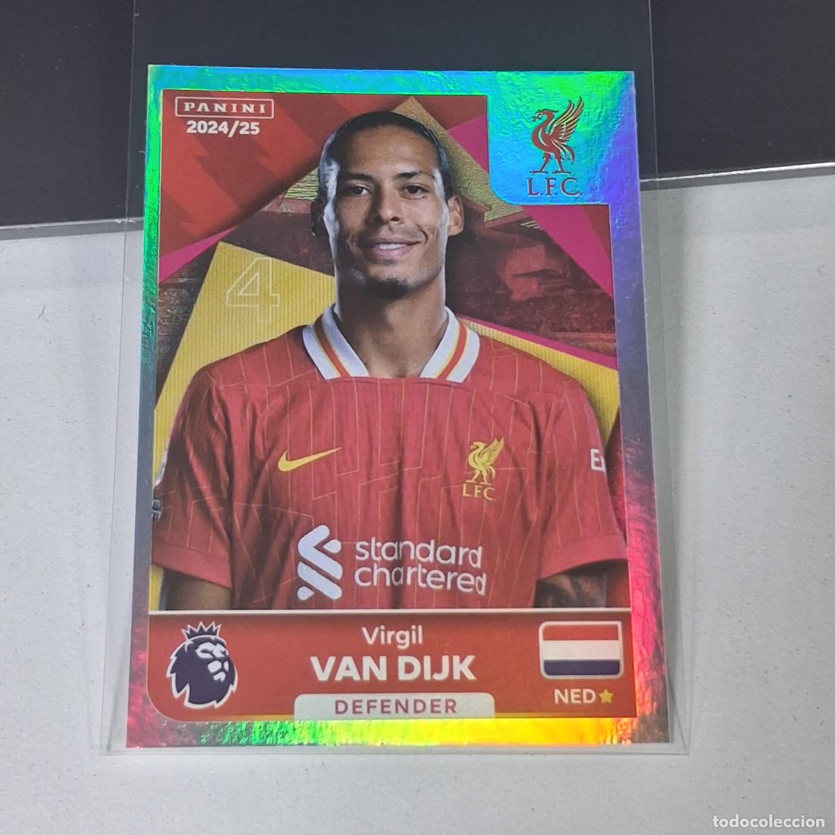 Cromos de f&uacute;tbol: B57 383 VIRGIL VAN DIJK CAPTAIN LIVERPOOL STICKER PANINI PREMIER LEAGUE 24 25 2024 2025