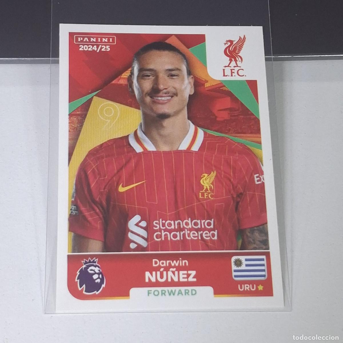 Cromos de f&uacute;tbol: B57 394 DARWIN NUNEZ LIVERPOOL STICKER PANINI PREMIER LEAGUE 24 25 2024 2025
