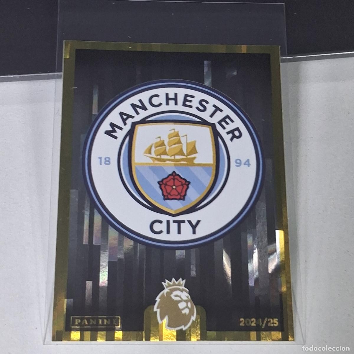 Cromos de f&uacute;tbol: B57 405 ESCUDO LOGO BADGE MANCHESTER CITY STICKER PANINI PREMIER LEAGUE 24 25 2024 2025