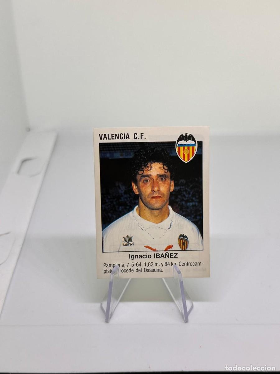 Cromos de f&uacute;tbol: Iba&ntilde;ez Ultima Incorporacion Valencia Fichaje Panini Futbol 93 94 1993 1994 sin pegar