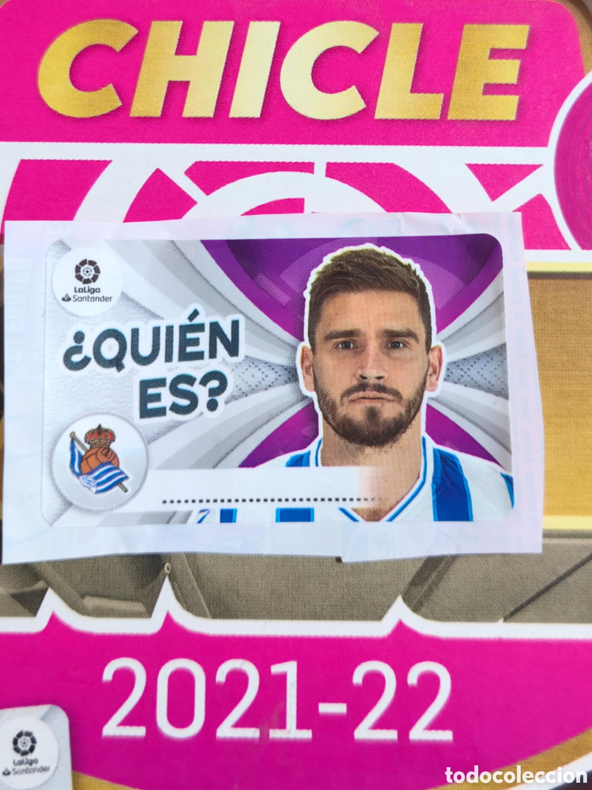 Cromos de f&uacute;tbol: Portu &iquest;QUI&Eacute;N ES? chicle liga este 21/22 Real Sociedad