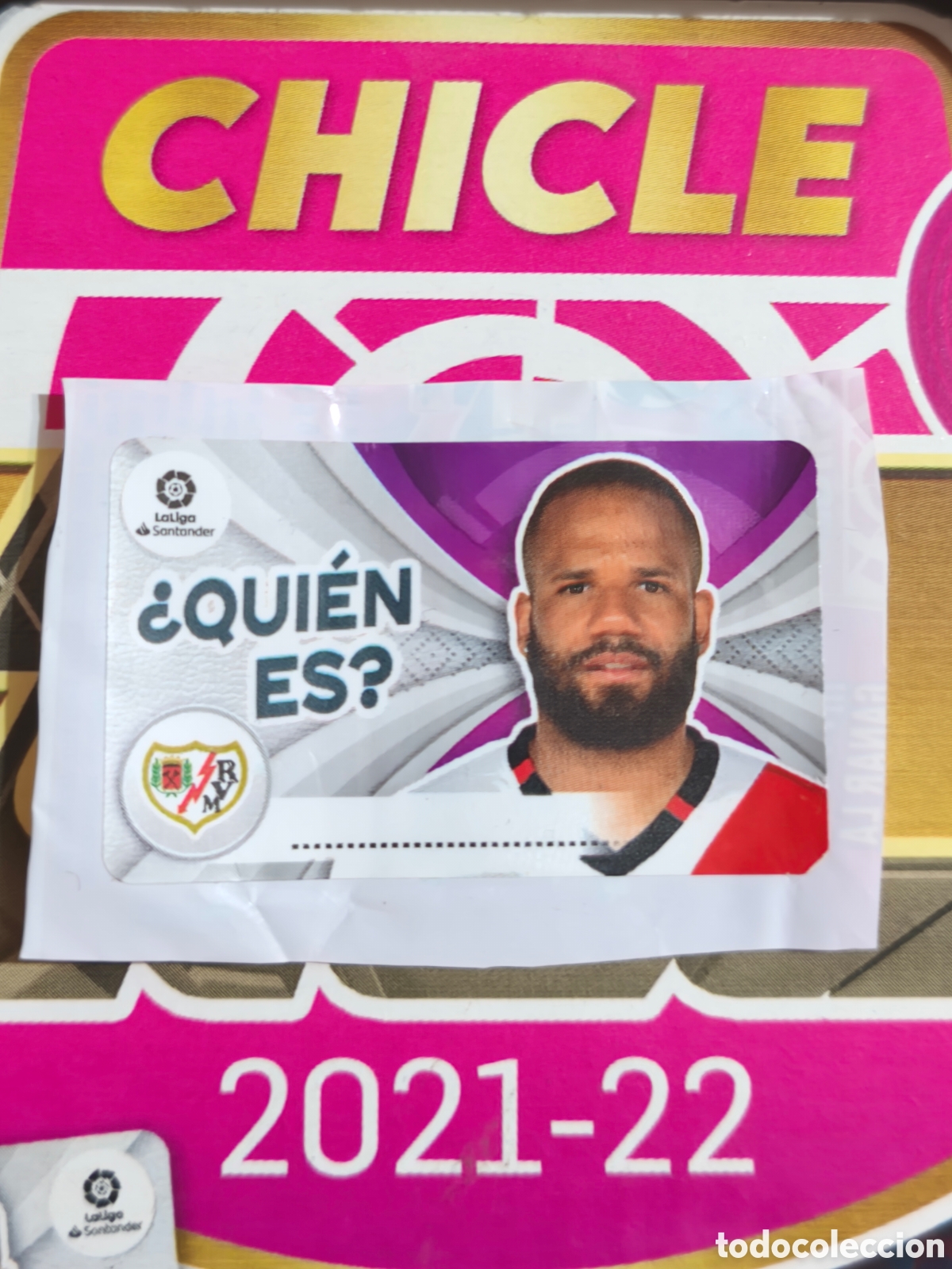Cromos de f&uacute;tbol: Bebe &iquest;QUI&Eacute;N ES? chicle liga este 21/22 Rayo Vallecano