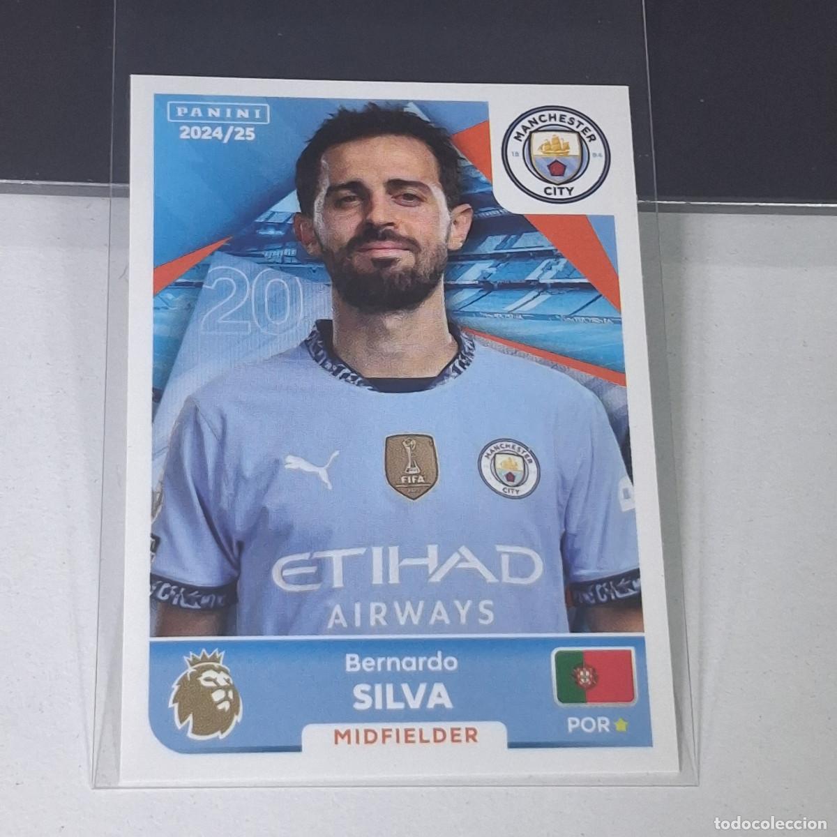 Cromos de f&uacute;tbol: B57 422 BERNARDO SILVA MANCHESTER CITY STICKER PANINI PREMIER LEAGUE 24 25 2024 2025