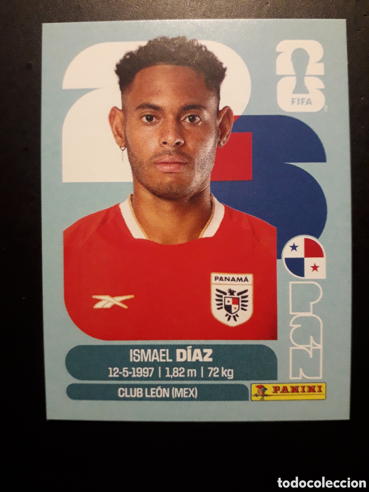 Cromos de f&uacute;tbol: D&Iacute;AZ PANAM&Aacute; PAN 16 MUNDIAL F&Uacute;TBOL 2026 FIFA WORLD CUP PANINI SIN PEGAR PEDIDO M&Iacute;NIMO 3&euro;