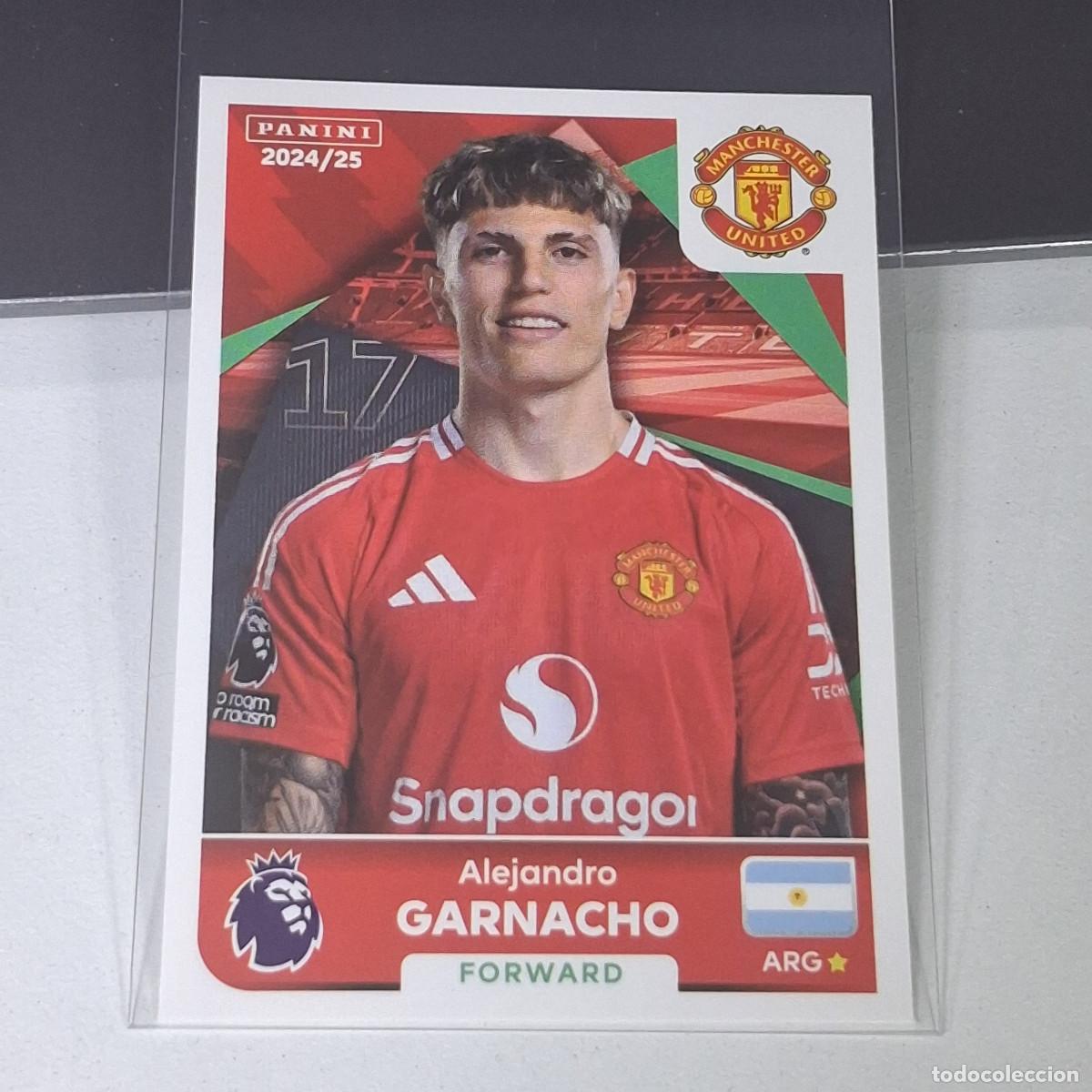 Cromos de Futebol: B57 455 ALEJANDRO GARNACHO MANCHESTER UNITED STICKER PANINI PREMIER LEAGUE 24 25 2024 2025