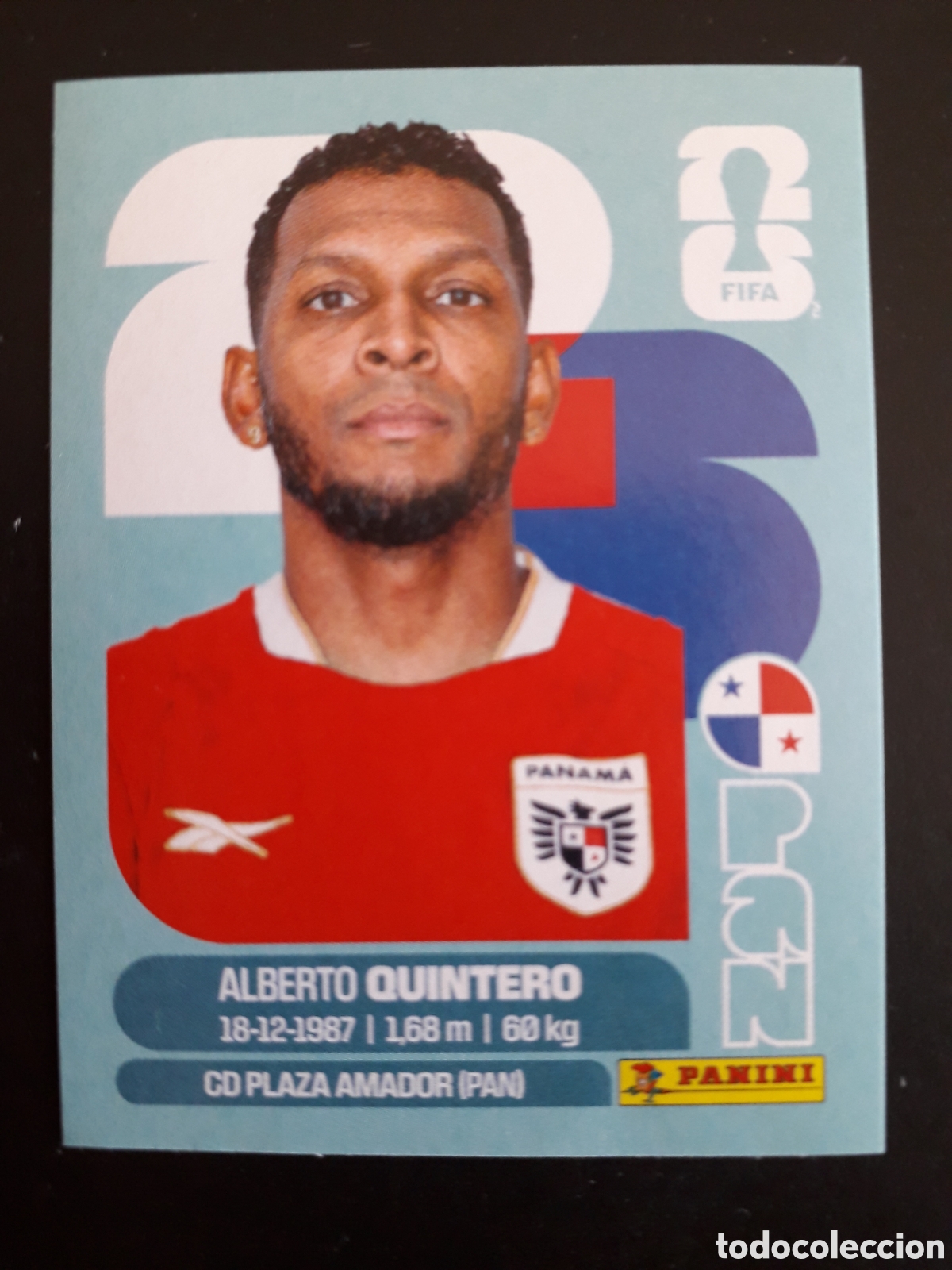 Cromos de Futebol: QUINTERO PANAM&Aacute; PAN 20 MUNDIAL F&Uacute;TBOL 2026 FIFA WORLD CUP PANINI SIN PEGAR PEDIDO M&Iacute;NIMO 3&euro;.