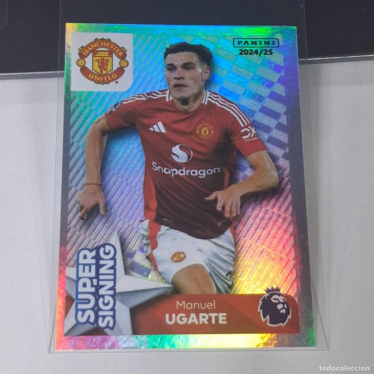 Cromos de Futebol: B57 462 MANUEL UGARTE SUPER SIGNING MANCHESTER UNITED STICKER PANINI PREMIER LEAGUE 24 25 2024 2025