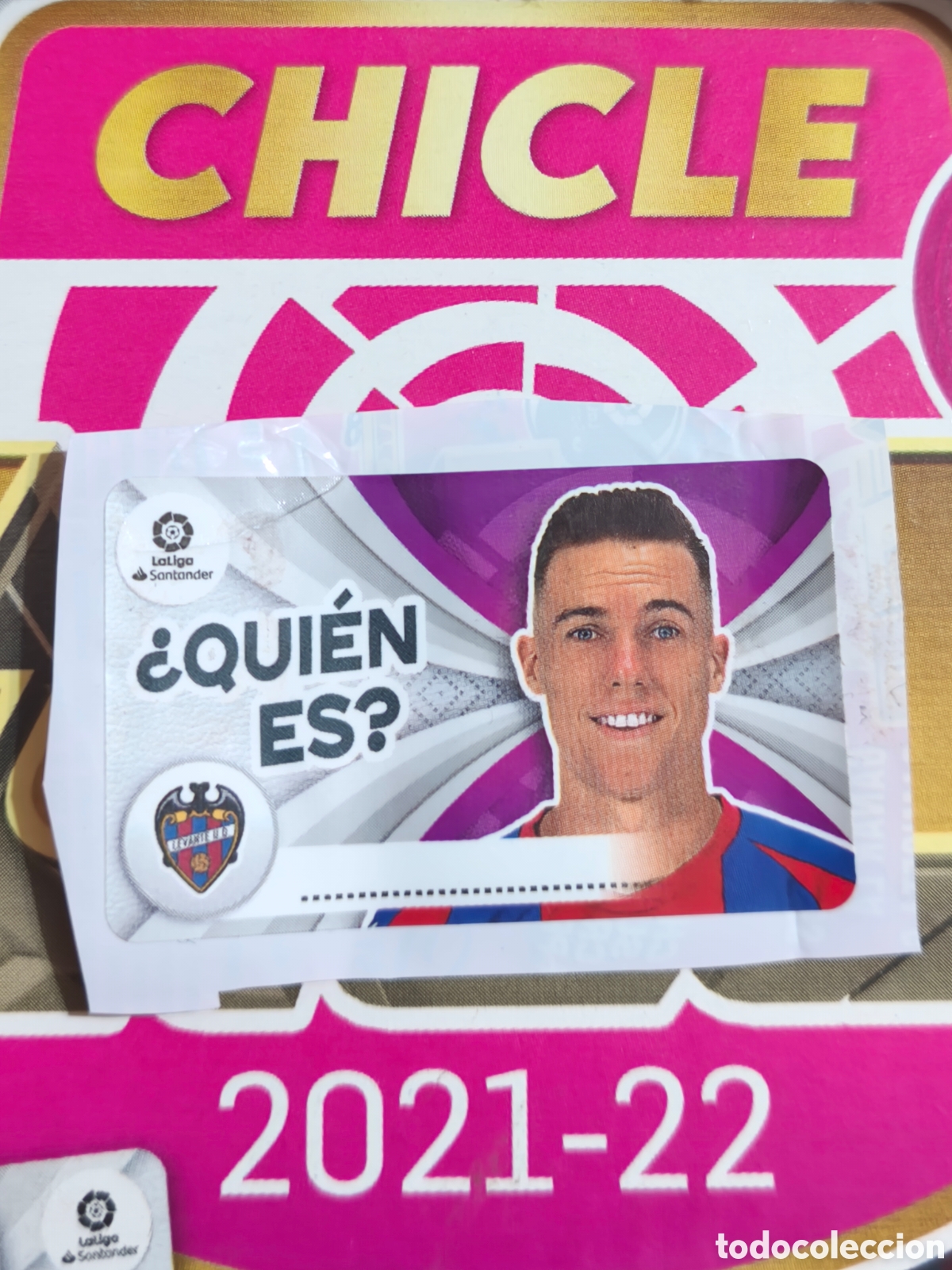 Cromos de Futebol: Clerc &iquest;QUI&Eacute;N ES? chicle liga este 21/22 Levante