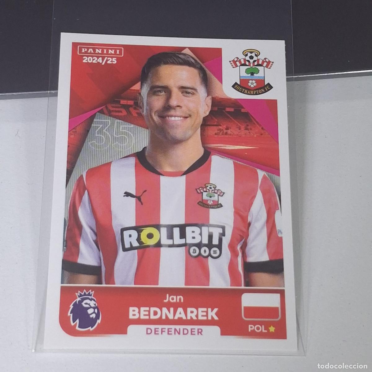 Cromos de Futebol: B57 531 JAN BEDNAREK SOUTHAMPTON STICKER PANINI PREMIER LEAGUE 24 25 2024 2025