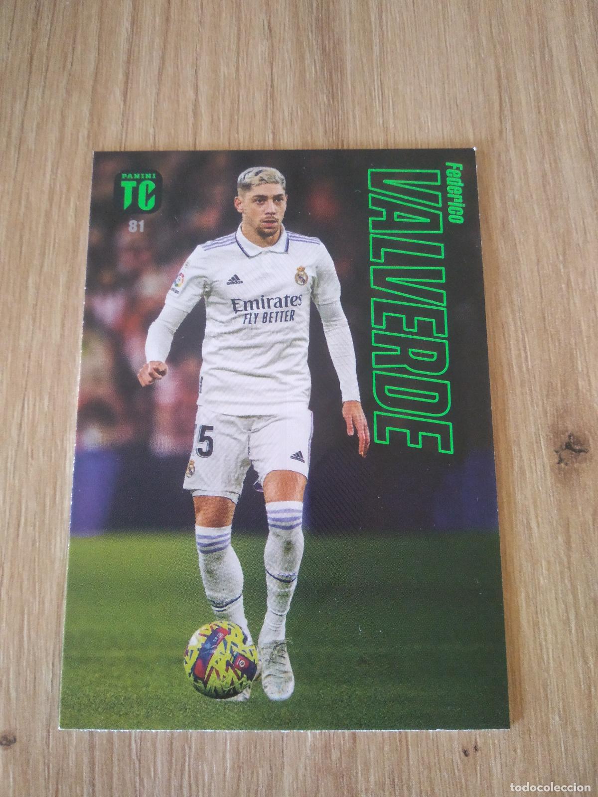 Cromos de Futebol: 81 FEDE VALVERDE REAL MADRID CROMO TARJETA FUTBOL PANINI TOP CLASS 2023