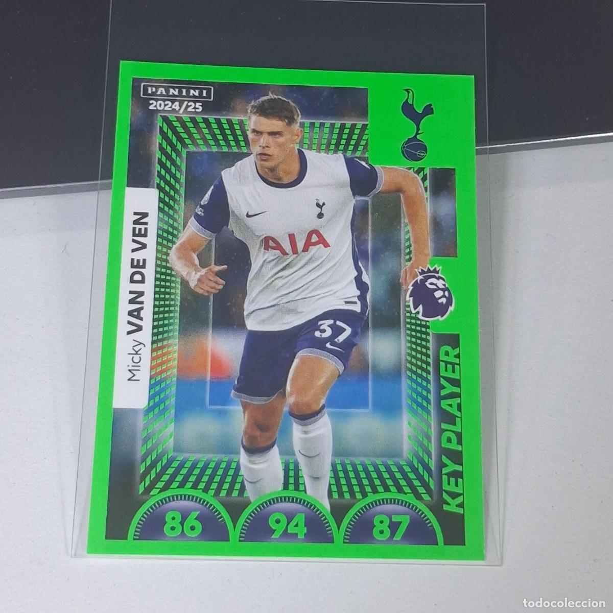 Cromos de Futebol: B57 575 MICKY VAN DE VEN KEY PLAYER TOTTENHAM STICKER PANINI PREMIER LEAGUE 24 25 2024 2025