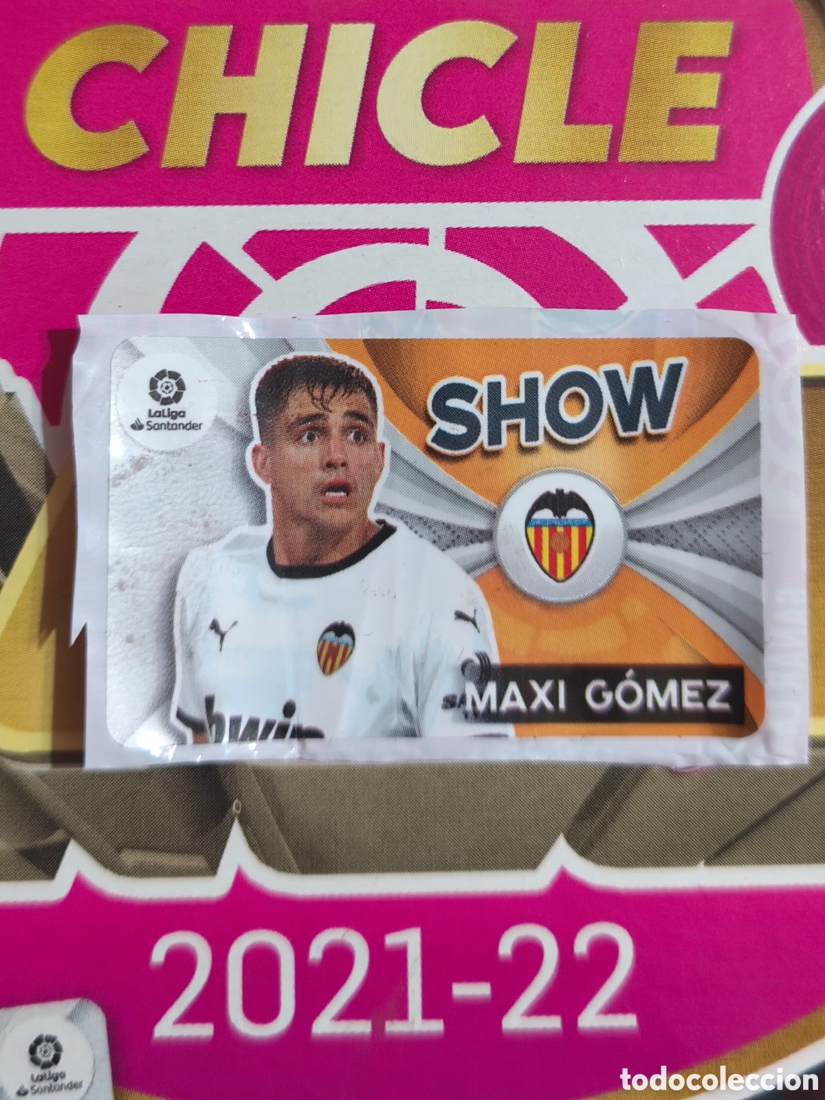 Cromos de Futebol: Maxi G&oacute;mez SHOW chicle liga este 21/22 Valencia