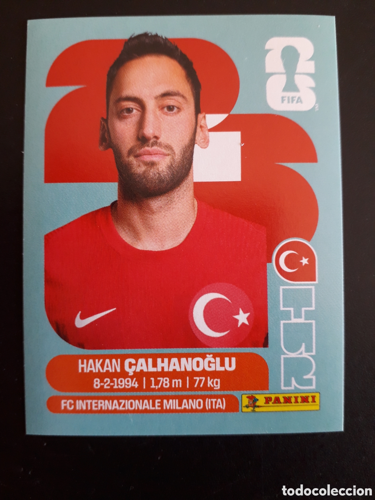 Cromos de f&uacute;tbol: &Ccedil;ALHANOĞLU TURQU&Iacute;A TUR 11 MUNDIAL F&Uacute;TBOL 2026 FIFA WORLD CUP PANINI SIN PEGAR PEDIDO M&Iacute;NIMO 3&euro;