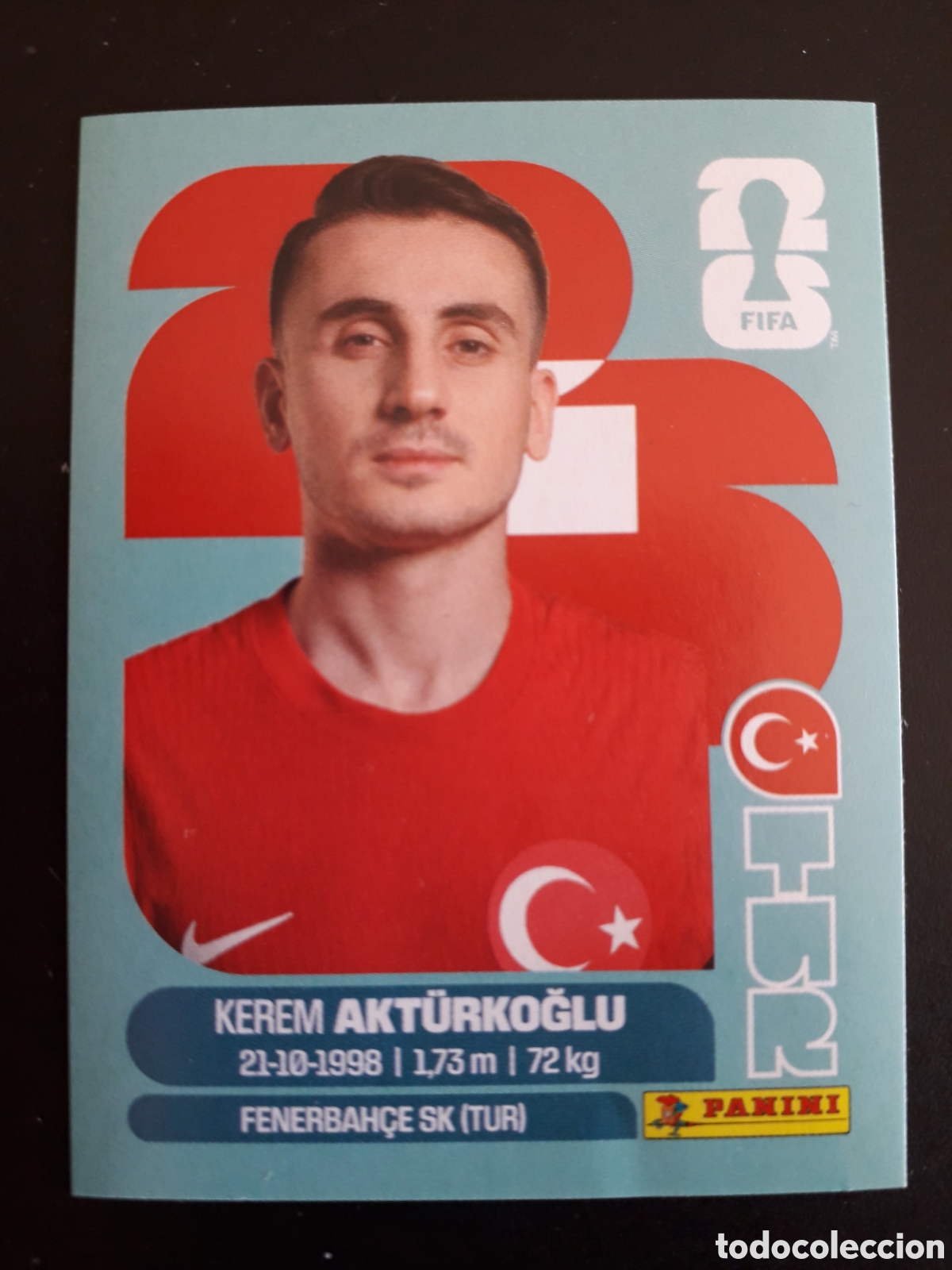 Cromos de f&uacute;tbol: AKT&Uuml;RKOGLU TURQU&Iacute;A TUR 19 MUNDIAL F&Uacute;TBOL 2026 FIFA WORLD CUP PANINI SIN PEGAR PEDIDO M&Iacute;NIMO 3&euro;.