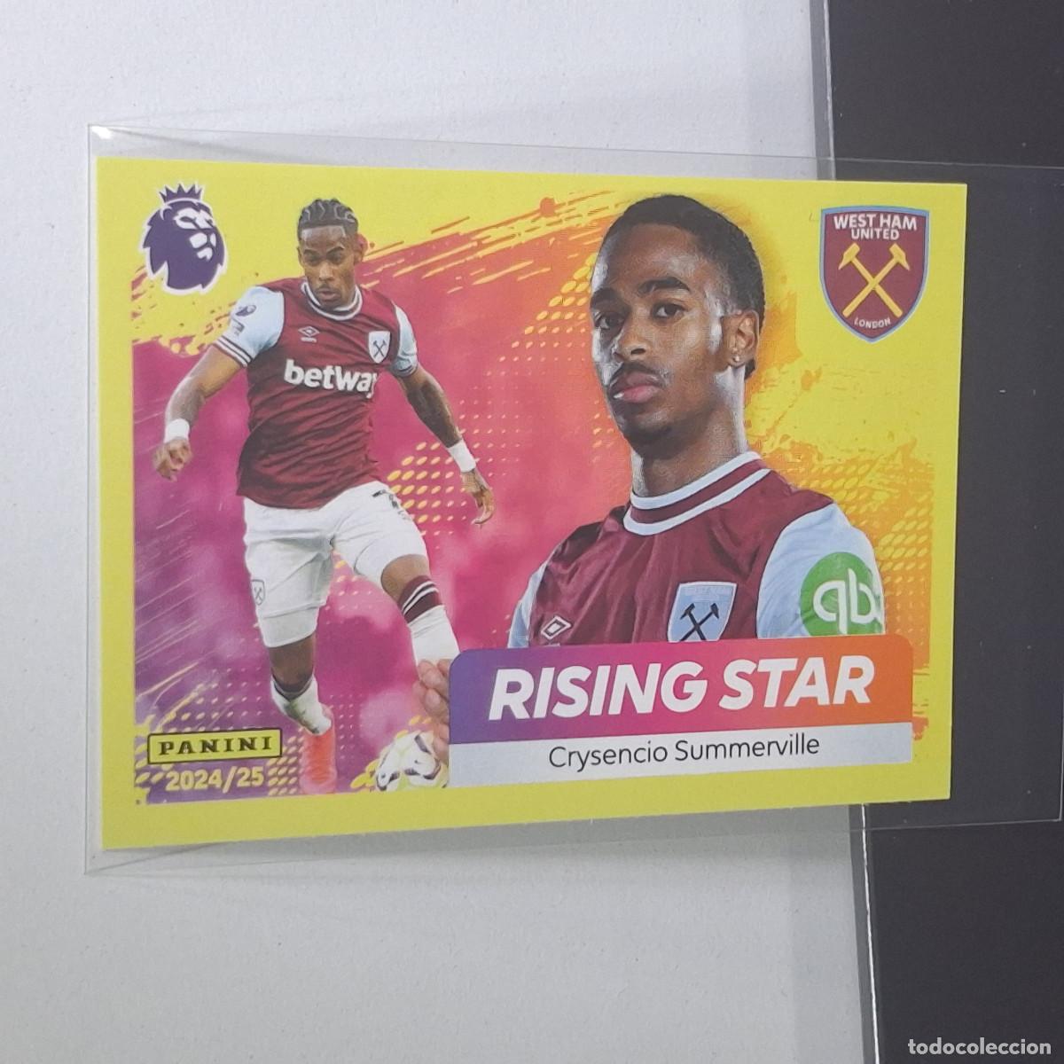 Cromos de f&uacute;tbol: B57 601 CRYSENCIO SUMMERVILLE RISING STAR WEST HAM STICKER PANINI PREMIER LEAGUE 24 25 2024 2025