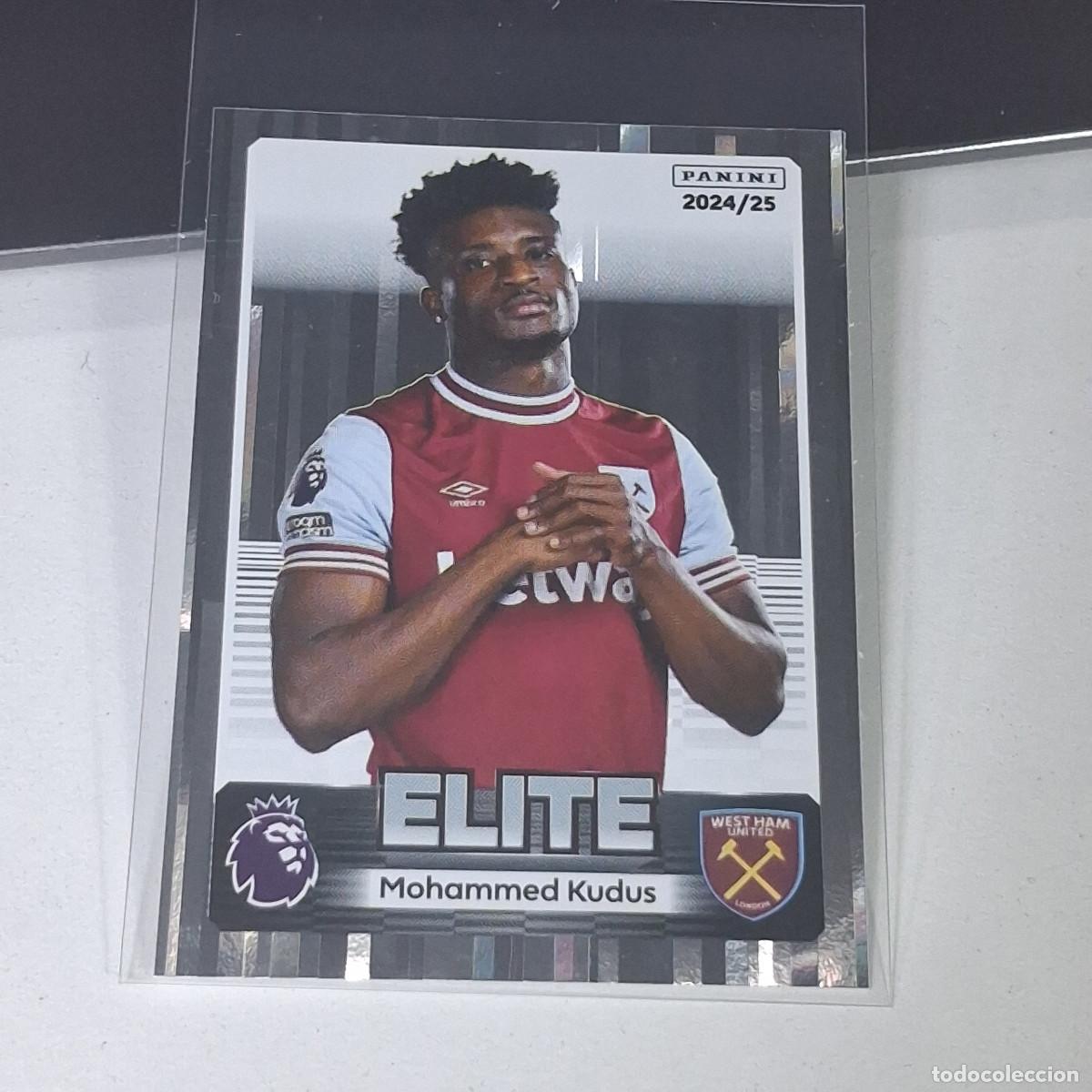 Cromos de f&uacute;tbol: B57 602 MOHAMMED KUDUS ELITE WEST HAM STICKER PANINI PREMIER LEAGUE 24 25 2024 2025