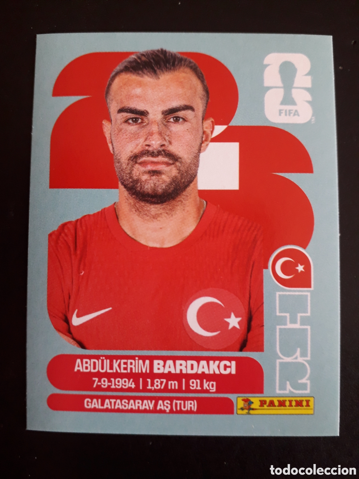 Cromos de f&uacute;tbol: BARDAKCI TURQU&Iacute;A TUR 5 MUNDIAL F&Uacute;TBOL 2026 FIFA WORLD CUP PANINI SIN PEGAR PEDIDO M&Iacute;NIMO 3&euro;