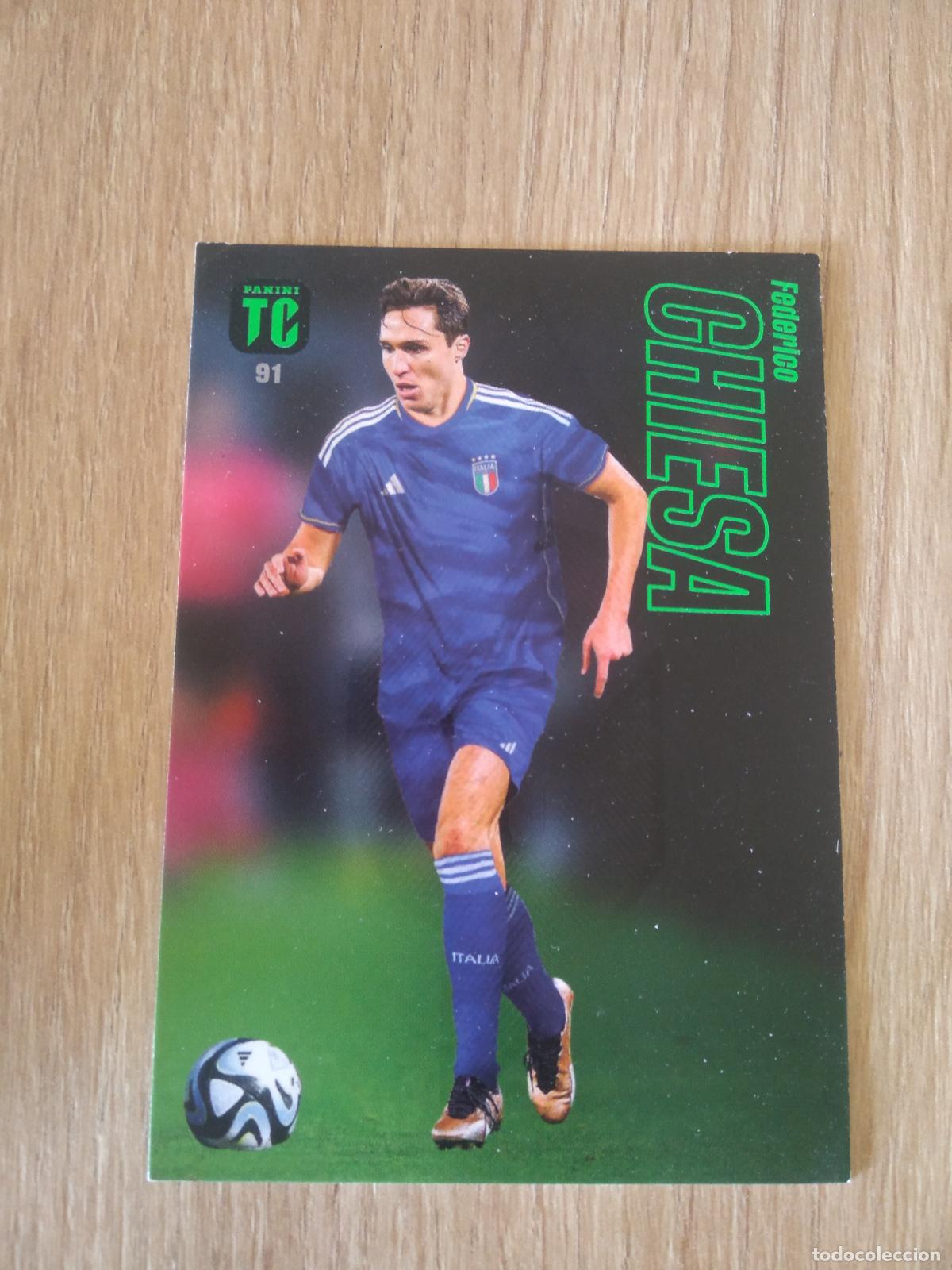Cromos de f&uacute;tbol: 91 CHIESA ITALIA CROMO TARJETA FUTBOL PANINI TOP CLASS 2023