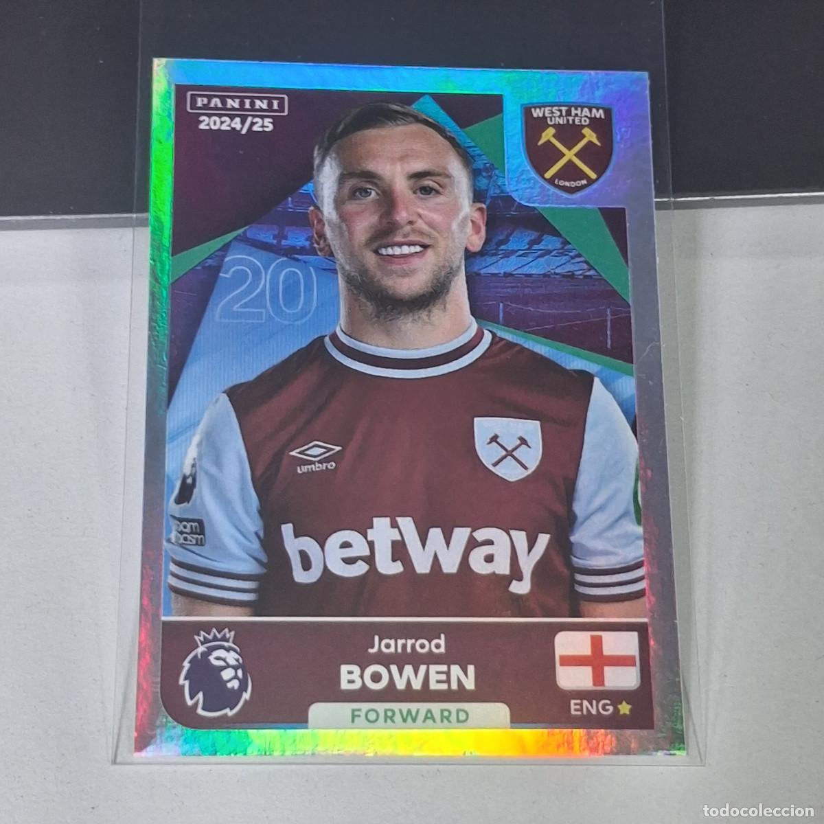 Cromos de f&uacute;tbol: B57 606 JARROD BOWEN WEST HAM STICKER PANINI PREMIER LEAGUE 24 25 2024 2025