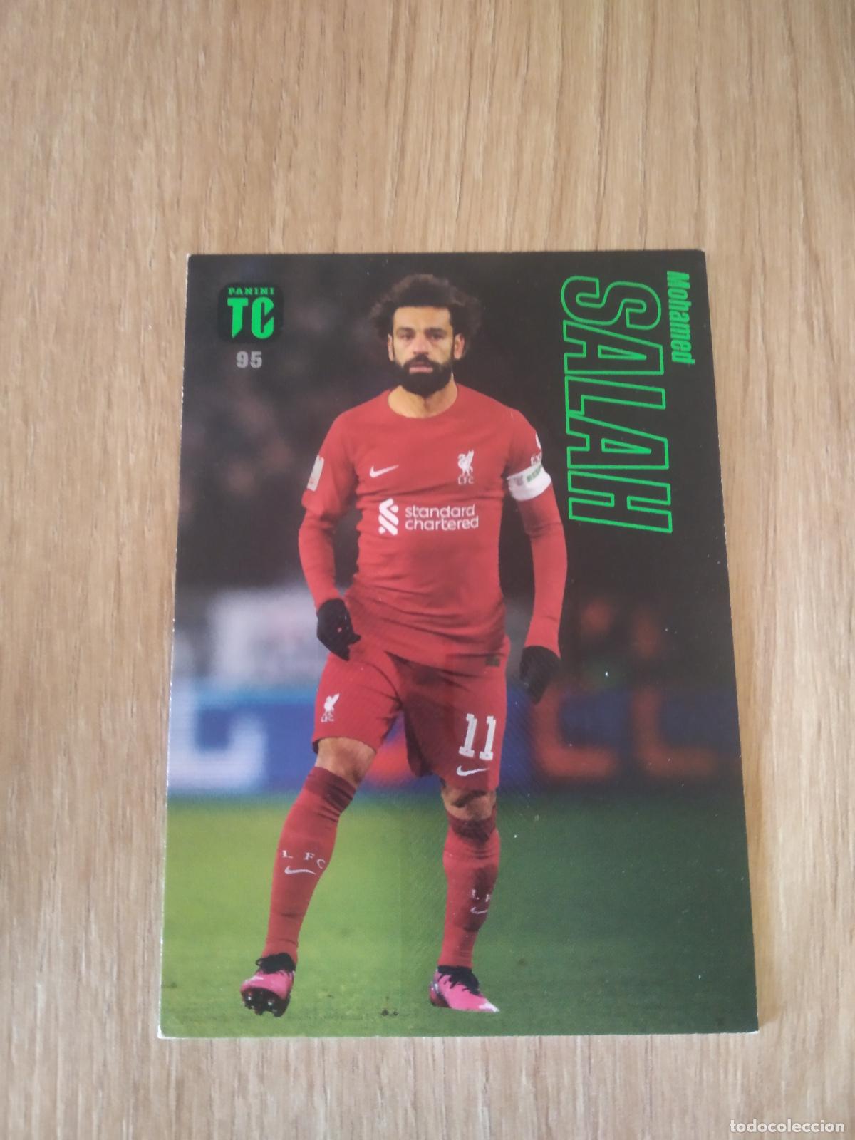 Cromos de f&uacute;tbol: 95 SALAH LIVERPOOL CROMO TARJETA FUTBOL PANINI TOP CLASS 2023