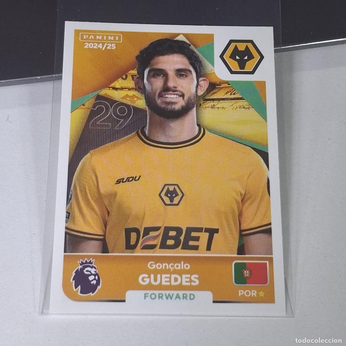 Cromos de f&uacute;tbol: B57 635 GON&Ccedil;ALO GUEDES WOLVERHAMPTON STICKER PANINI PREMIER LEAGUE 24 25 2024 2025