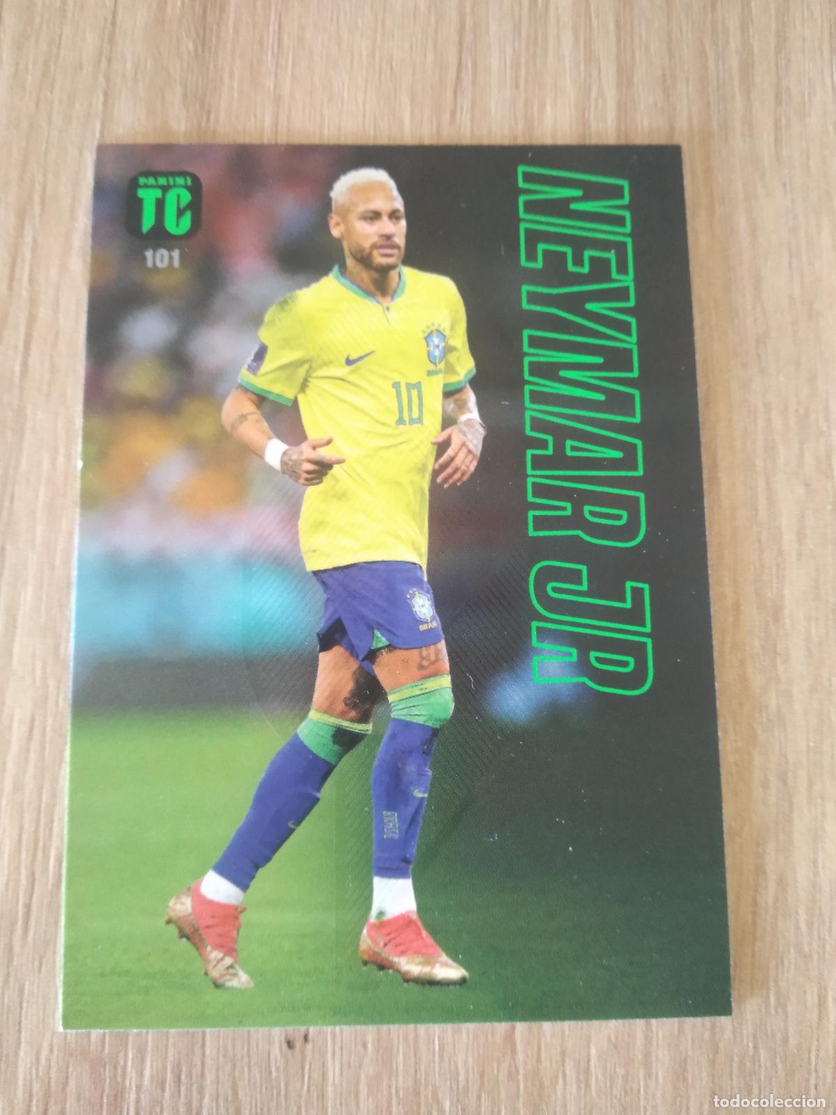 Cromos de f&uacute;tbol: 101 NEYMAR BRASIL CROMO TARJETA FUTBOL PANINI TOP CLASS 2023