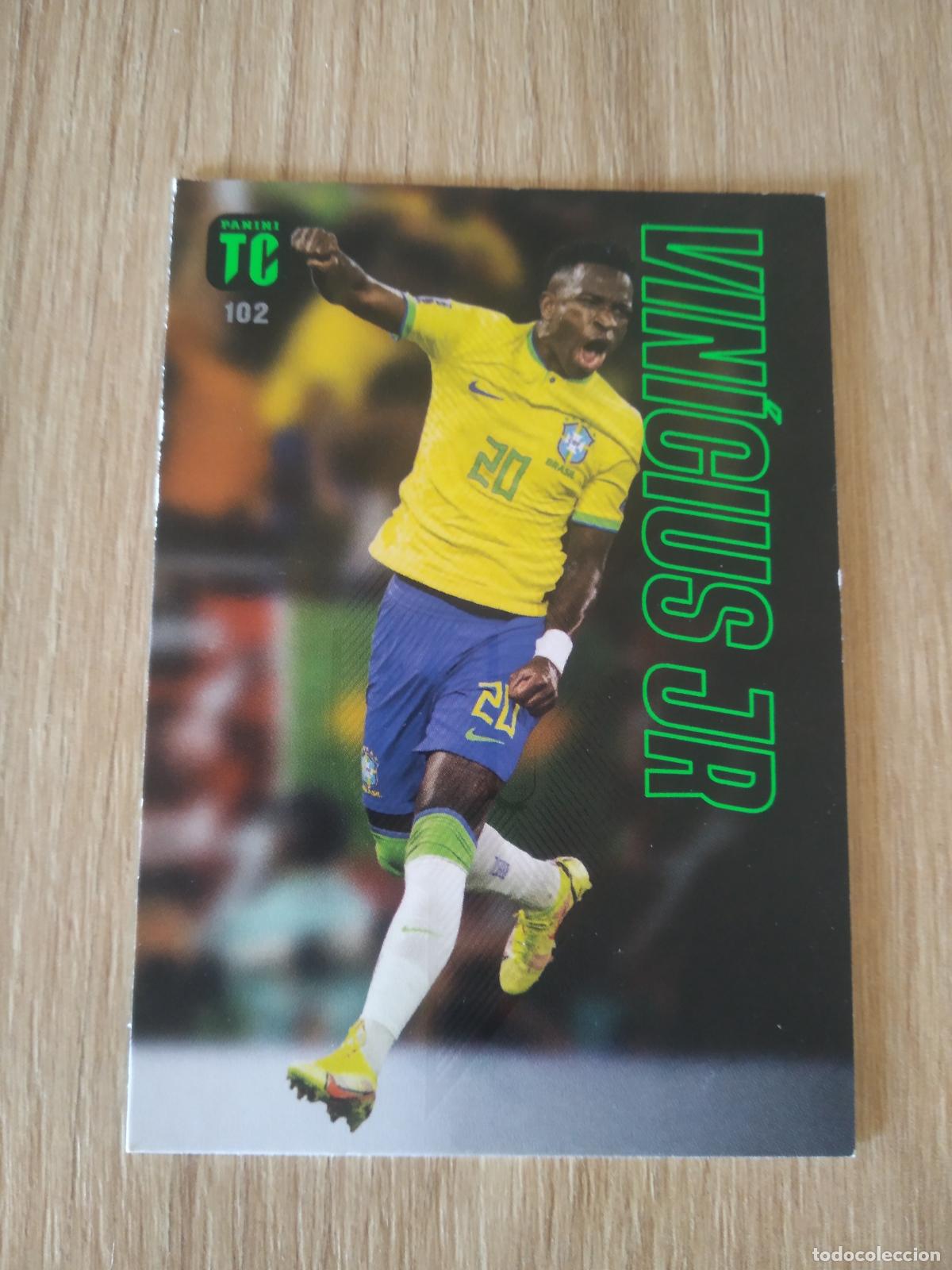 Cromos de f&uacute;tbol: 102 VINICIUS BRASIL CROMO TARJETA FUTBOL PANINI TOP CLASS 2023